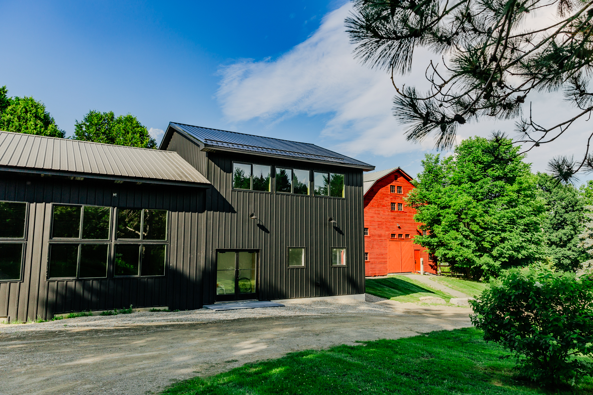 Modern wedding venue in Maine. Wintergreen Loft is an industrial open space warehouse loft with greenhouse vibes